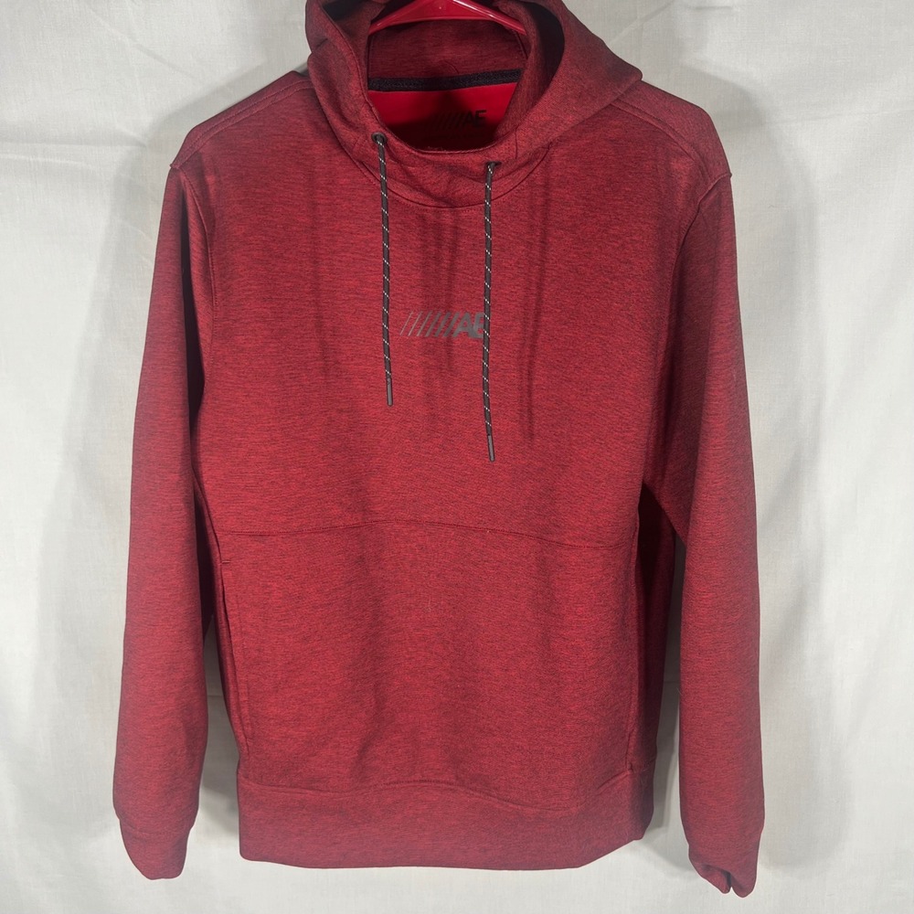 American Eagle Hoodie Active Pullover Red Mens Size Small